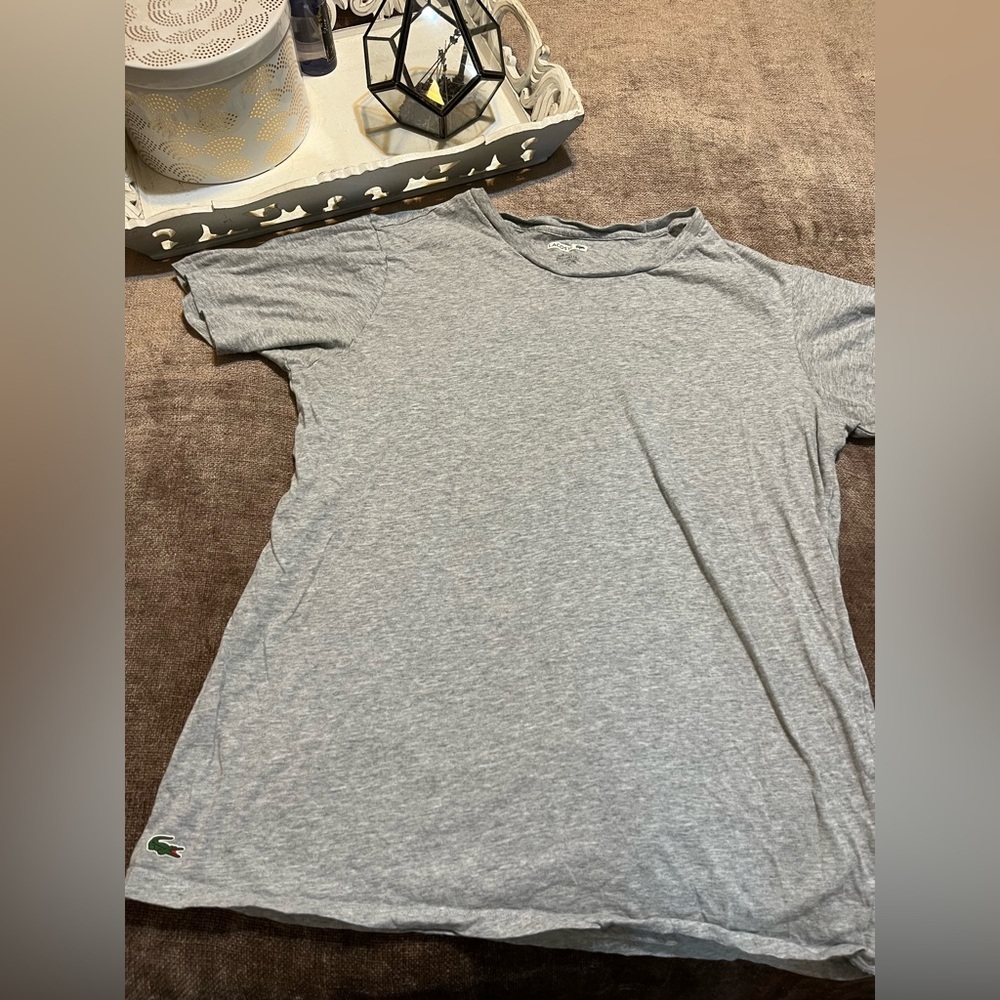 Lacoste Slimfit Underwear - Men’s Gray T-shirt, Size XL